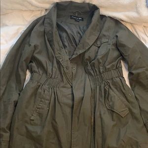forever 21 green coat